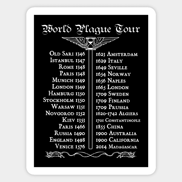 World Plague Tour Sticker by Doctor Plagueous Beak